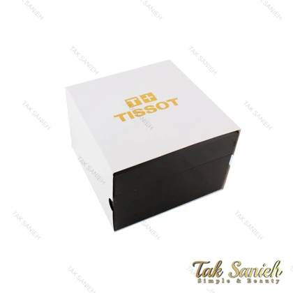 تیسوت مردانه دورنگ طلایی سه موتوره صفحه سفید Tissot-8274-G