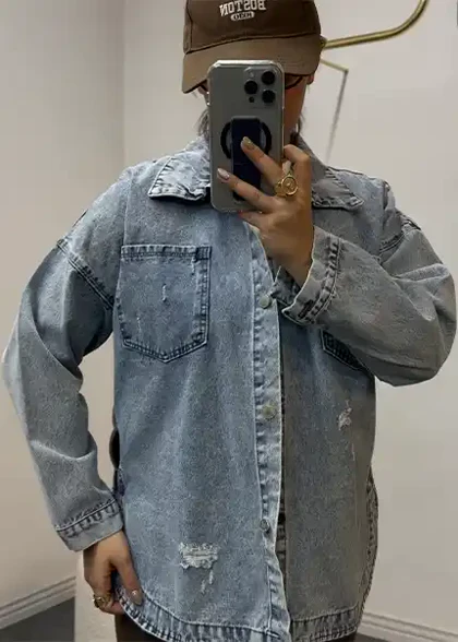 شومیز جین کد:9062