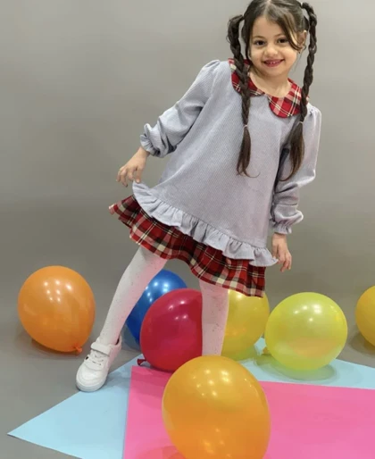 تونیک مخمل دخترانه