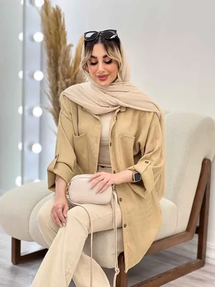 مانتو شومیزی دو جیب