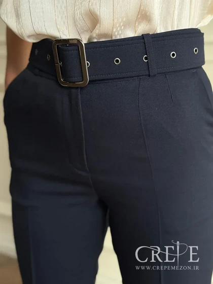 شلوار کرپ کارتیر پاکتی قد 88