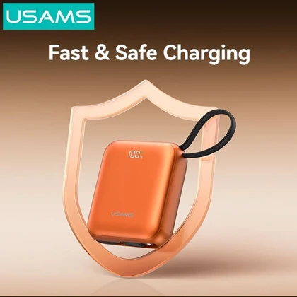 پاور بانک یوسامز USAMS مدل CD258 ظرفیت 10000 میلی آمپر 20 وات