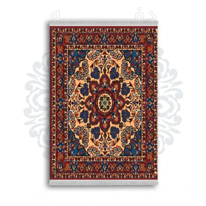 *جدید* فرشینه از جنس پارچه شانل مخمل ترک طرح فانتزی برند دفه کد 1797