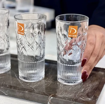 لیوان اسموتی طرحدار بلند DELI