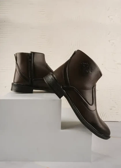 نیم بوت مردانه قهوه ای مدل Rad