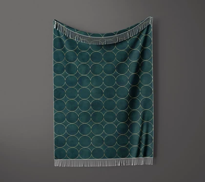 شال مبل ریش دار sofa shawl 87