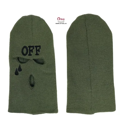 کلاه فیس صورت پوش سبز طرح OFF