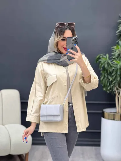 مانتو تک جیب پاکتی مهرا