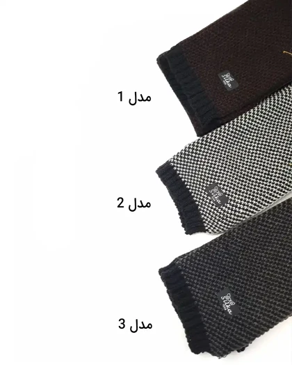 شال گردن مردانه بافت سیلکا طرح خالدار