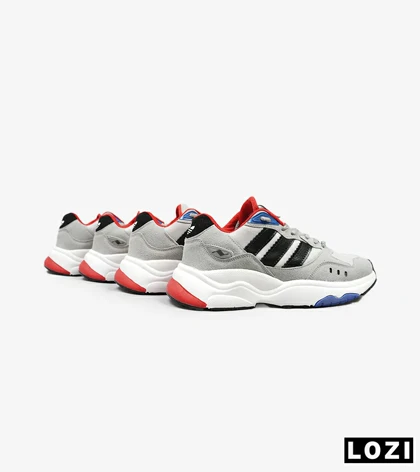کفش کتانی مردانه طوسی مشکی ADIDAS torsion
