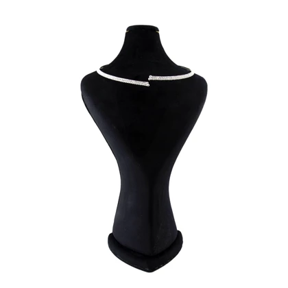 طوق نگینی زنانه دو لاین