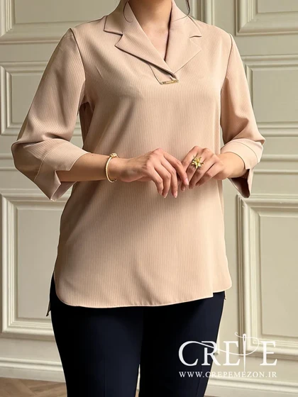 شومیز یقه انگلیسی سایز بزرگ