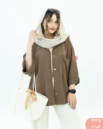 شومیز کتان سیلک 9645