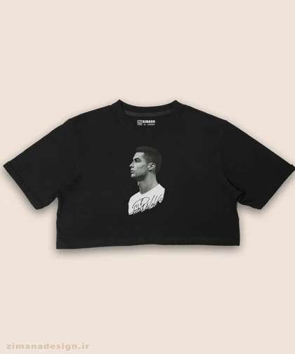 کراپ زنانه طرح کریستیانو رونالدو کد 960
