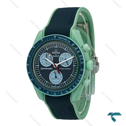 ساعت امگا سواچ بند رابر ماموریت به زمین سبز Swatch-7604-U