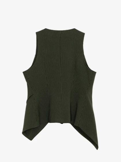 وست زنانه پارچه دیپلمات یقه چپ و راستی آستر دار 70100