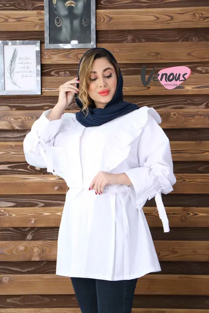 مانتو چین‌دار آستین عروسکی