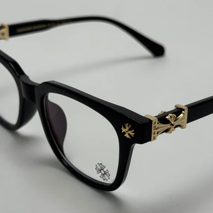 عینک بلوکات کروم هارتز مشکی طلایی Chrome Hearts 2273 با پک کامل کروم هارتز - کیفیت مستر
