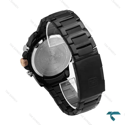 ساعت مچی مردانه نیوی فورس NF9163 دوزمانه مشکی NaviForce-7004-G