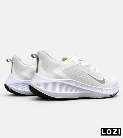 کتانی نایک Air Zoom سفید طوسی مردانه و زنانه مدل 9253