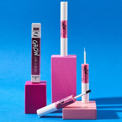 سرم تقویت‌کننده مژه و ابرو اسنس مدل Grow Like A Boss حاوی پپتید و ویتامین E حجم 5 میلی‌لیتر