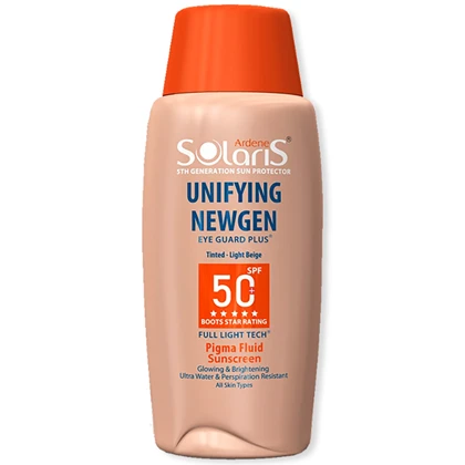 ضد آفتاب رنگی آردن سولاریس مدل Unifying Newgen بژ روشن SPF50