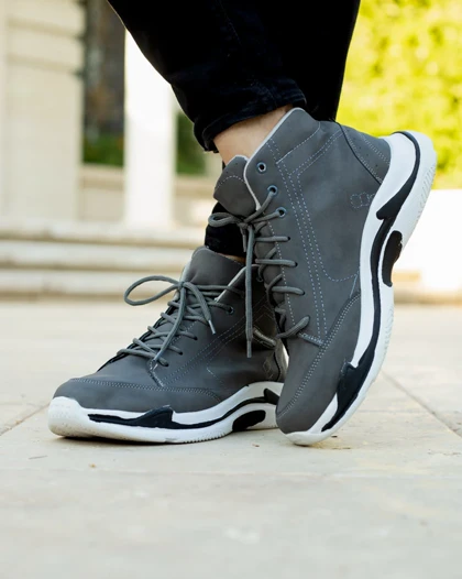 کفش ساق‌دار Balenciaga مدل Hoka (طوسی)