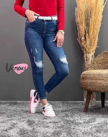 شلوار جین آبی تیره