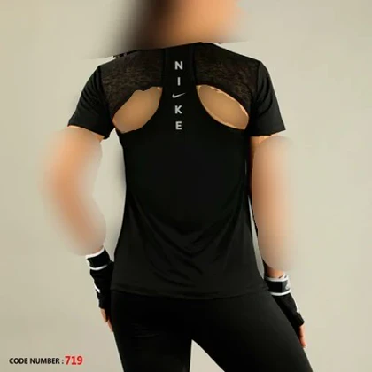 تیشرت زنانه پشت اسلب باز کد050