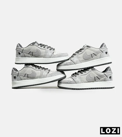 کفش کتانی مردانه و زنانه طوسی NIKE jordan Vodoo
