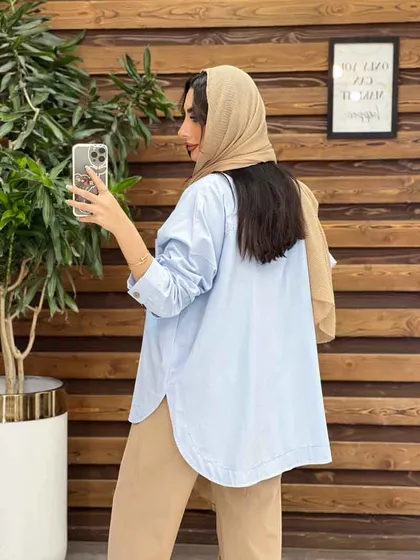 مانتو دو جیب پایین هلال