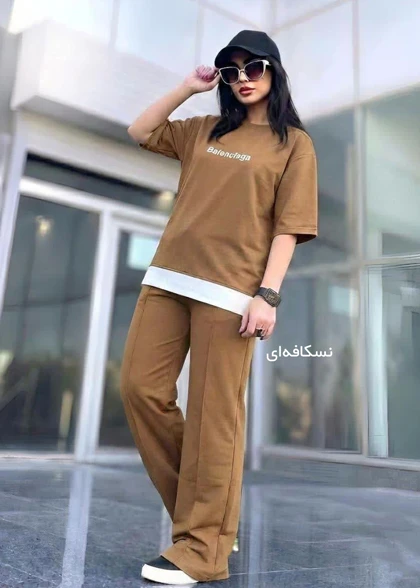 ست تیشرت و شلوار زنانه مدل wcs025