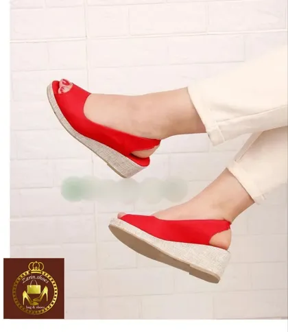 صندل لژدار طبی حصیری زنانه جلو باز