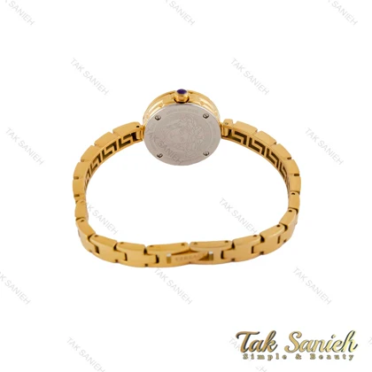 ساعت ورساچه زنانه طلایی صفحه سبز مخفی Versace-5336-L