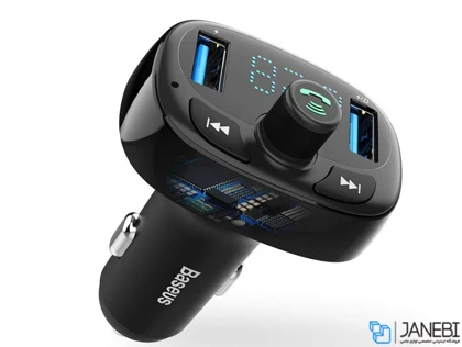 شارژر فندکی فست شارژ ماشین با قابلیت پخش موسیقی و تماس بیسوس S-09