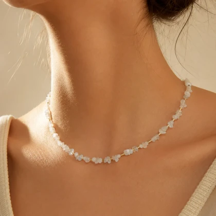 گردنبند سنگی مدل چیپسی کد 8765