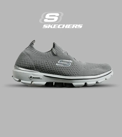 کتانی طبی مردانه و زنانه طوسی اسکیچرز SKECHERS مدل 6378