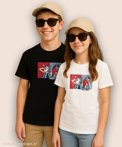 تیشرت بچگانه طرح ریک اند مورتی کد 887