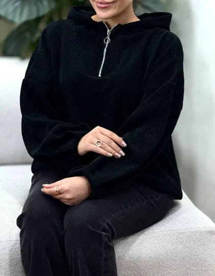 هودی کلاهدار نیم زیپ سوشیانت