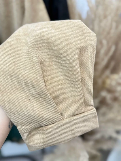 شومیز مانتویی مخمل زنانه کد 403067