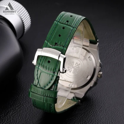ساعت مردانه پتک فیلیپ بند چرمی Patek Philippe Nautilus L-GS5