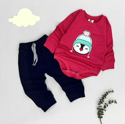 بادی شلوار طرح پنگوئن