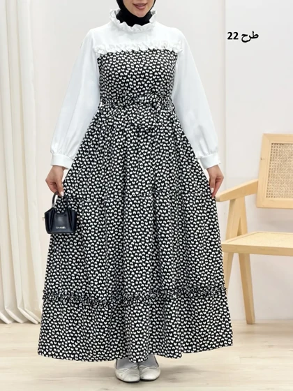 4293-پیراهن مزونی لاوین