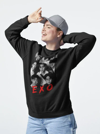 دورس EXO | دورس اکسو طرح EXO Kpop Group Members black کد 245910