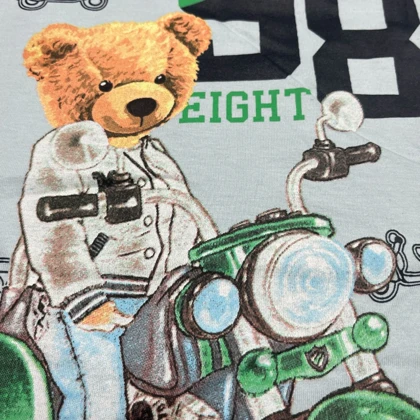 ست تیشرت آستین کوتاه و شلوارک راحتی پسرانه مدل PJ1033