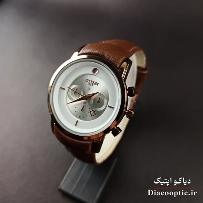 ساعت مچی زنانه موتور ژاپن برند سیتیزن مدل DO1223 بند چرمی