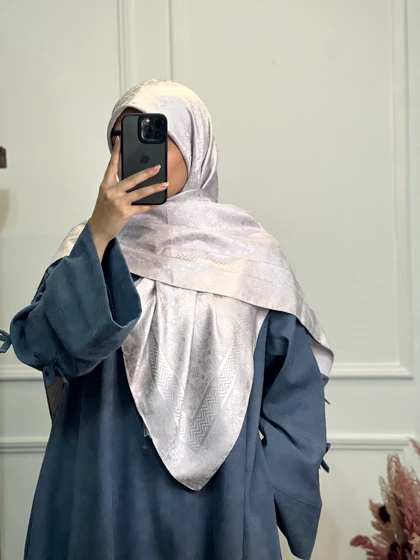 روسری ابریشم ژاکارد ترک