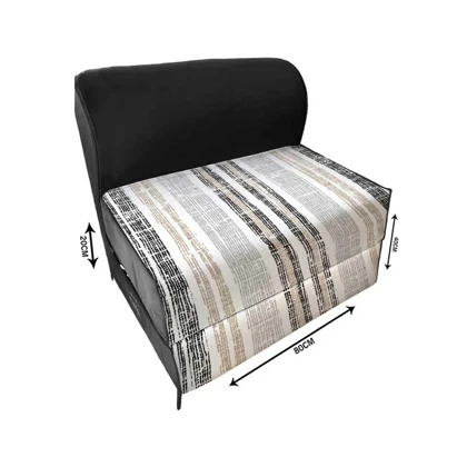 کاناپه تخت شو یک نفره راه راه مدرن مدل M1089