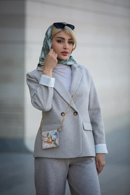 پالتو فوتر آستردار مچ راه راه