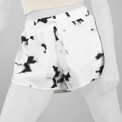 شلوارک کشاله دار ورزشی زنانه مدل 020 سفید مشکی